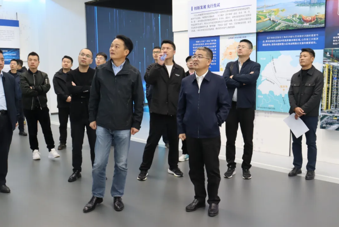 臺州市路橋區政府副區長馬青田一行蒞臨順和國際智慧物流園參觀調研